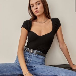 Reformation Zya Knit Top